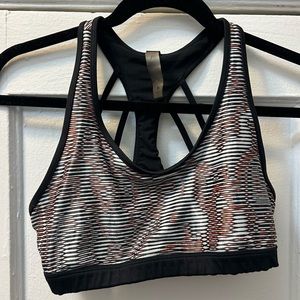 Koral printed strappy sports bra size M